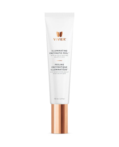 Vivier Illuminating Enzymatic Peel™ tube for gentle exfoliation and brighter complexion, suitable for all skin types.