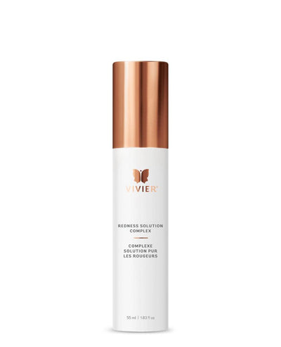 Vivier Redness Solution Complex soothing anti-aging serum bottle designed to calm redness and irritation for all skin types.