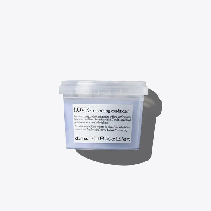 Love Smoothing Conditioner 75mL trial size from Davines, perfect for silky, manageable hair with every purchase over $75.