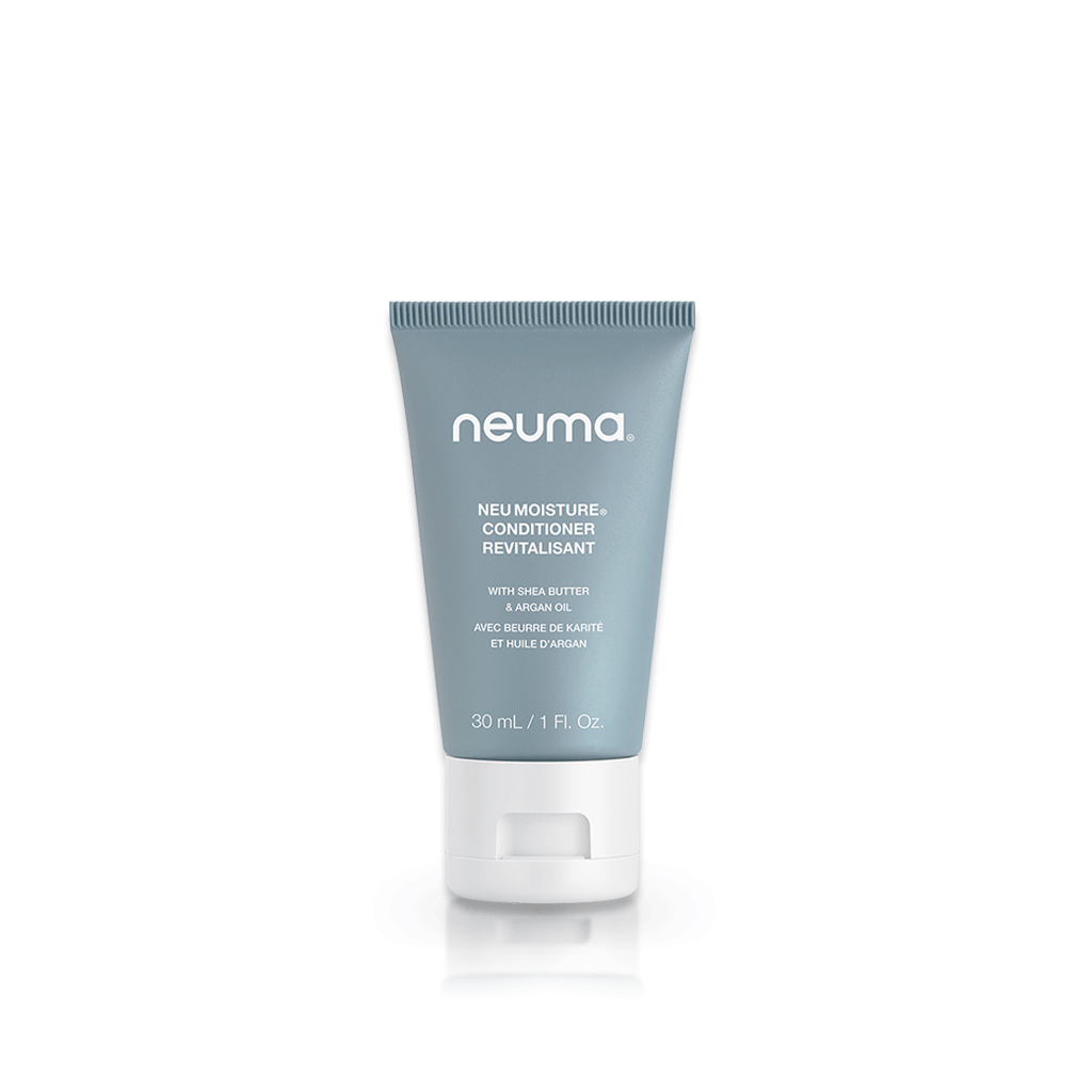 Neuma Neu Moisture Conditioner tube, ultra-hydrating formula for soft, shiny hair with lavender, mandarin, and vanilla scent.