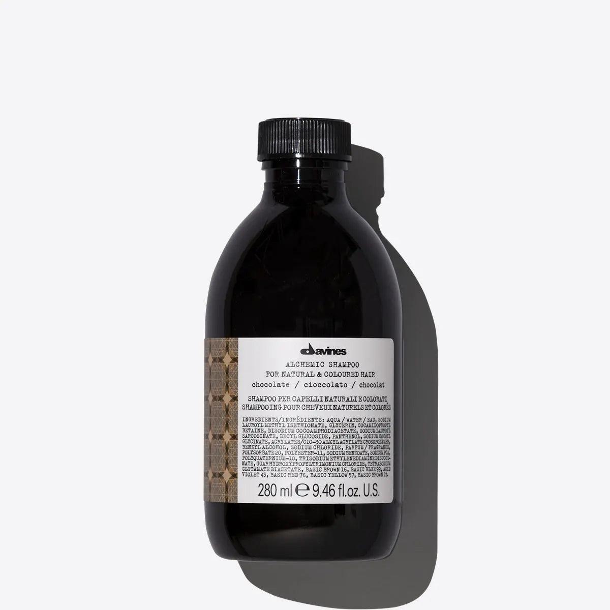 Davines Alchemic Shampoo for natural and colored hair 280 ml bottle on a white background