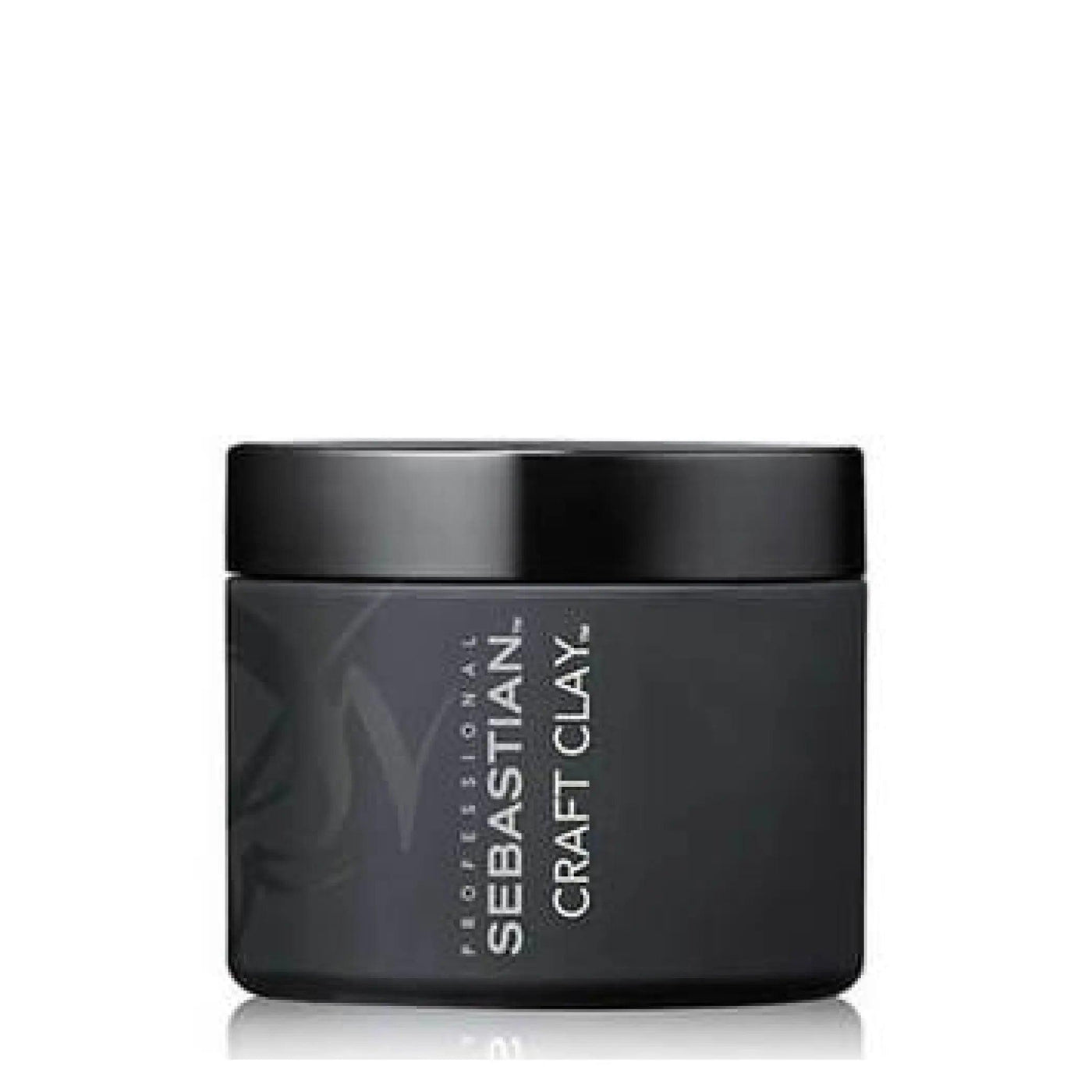 Professional Sebastian Craft Clay hair styling product in black jar.