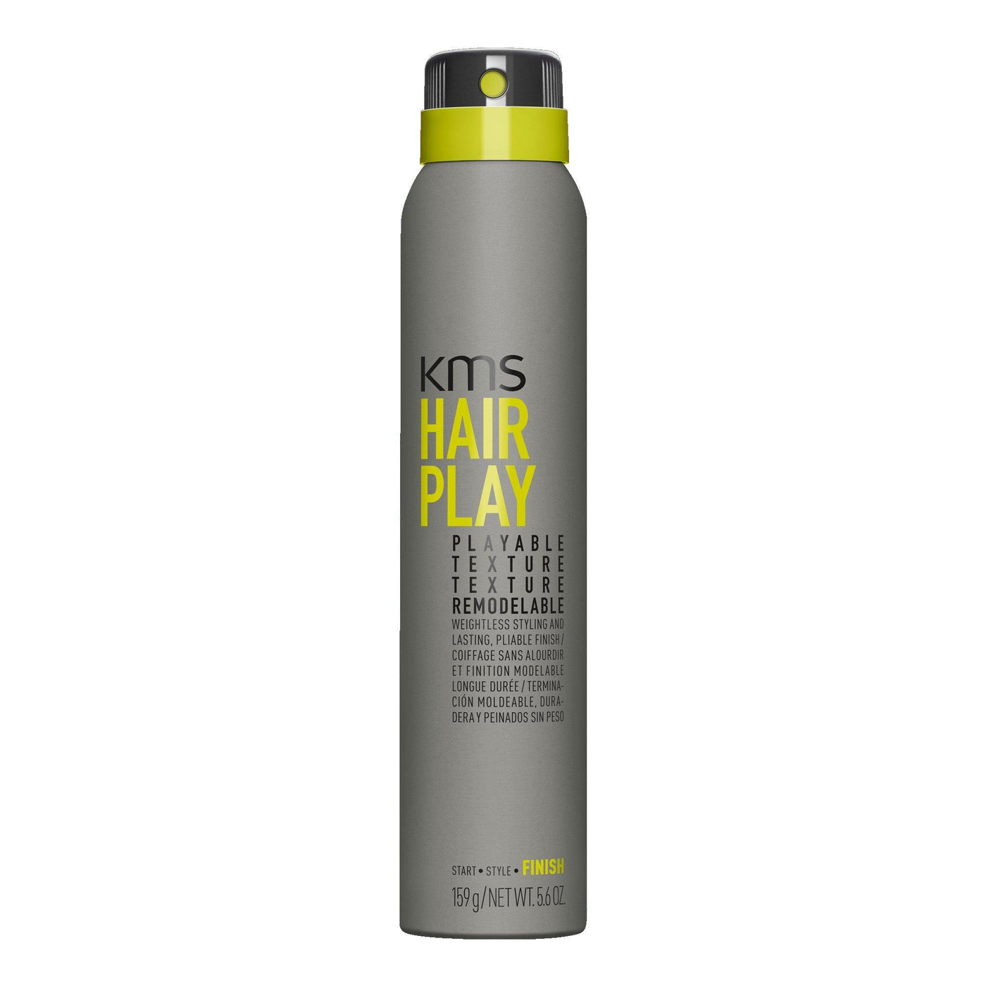 KMS Hair Play Playable Texture Spray 5.9 oz for flexible styling and reworkable texture. Professional hair product for all hair types.