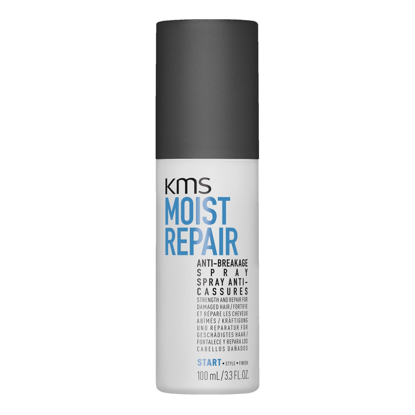 KMS Moist Repair Anti-Breakage Spray 100mL for damaged hair.